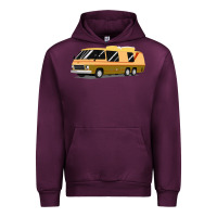Mauve Wine 1970s gmc motorhome gmc motorhome Urban Hoodie - artisFamous