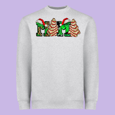 Mama With Christmas Tree Cake Ado Heavyweight Sweatshirt Designed By Adodesignshop