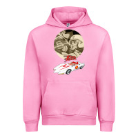 Fuchsia Pink go speed racer go go!!!   speed racer Urban Hoodie - artisFamous