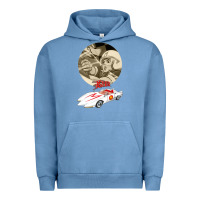 Pigment Pebble Blue go speed racer go go!!!   speed racer Urban Hoodie - artisFamous