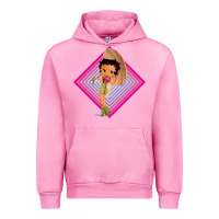 Fuchsia Pink betty boop Urban Hoodie - artisFamous