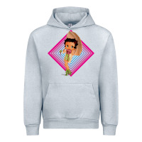 Heather Grey betty boop Urban Hoodie - artisFamous