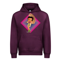 Mauve Wine betty boop Urban Hoodie - artisFamous