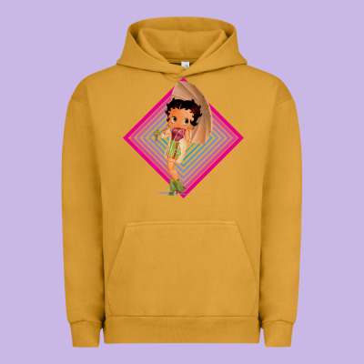 Betty Boop Urban Hoodie Designed By Artisfamous