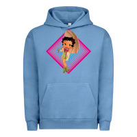 Pigment Pebble Blue betty boop Urban Hoodie - artisFamous