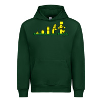 Forest Green evolution of lego Urban Hoodie - artisFamous