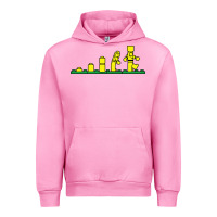 Fuchsia Pink evolution of lego Urban Hoodie - artisFamous