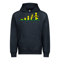 Navy evolution of lego Urban Hoodie - artisFamous