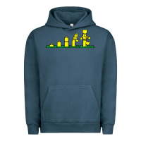 Pigment Midnight Navy evolution of lego Urban Hoodie - artisFamous