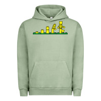 Pigment Oil Green evolution of lego Urban Hoodie - artisFamous