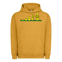 Pigment Peanut Butter evolution of lego Urban Hoodie - artisFamous