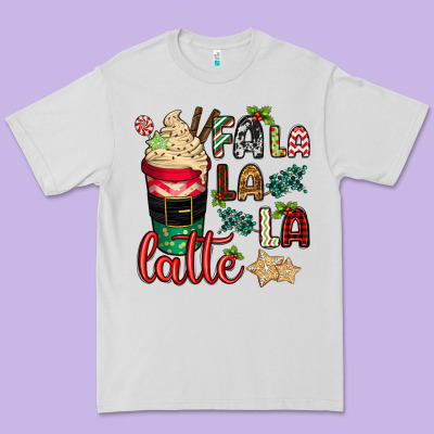 Fa La La La Latte Premium Tee Designed By Cowgirlartshop