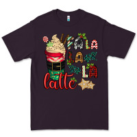 Plum Fa la la la latte Premium Tee - CowGirlArtShop