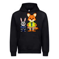 Black zootopia duo chibi Urban Hoodie - artisFamous