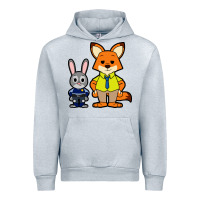 Heather Grey zootopia duo chibi Urban Hoodie - artisFamous