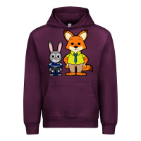Mauve Wine zootopia duo chibi Urban Hoodie - artisFamous