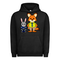 Pigment Black zootopia duo chibi Urban Hoodie - artisFamous