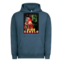 Pigment Midnight Navy canelo boxing Urban Hoodie - artisFamous