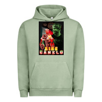 Pigment Oil Green canelo boxing Urban Hoodie - artisFamous