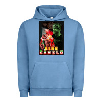 Pigment Pebble Blue canelo boxing Urban Hoodie - artisFamous