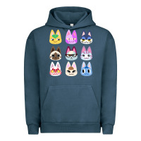 Pigment Midnight Navy animal crossing cute cats animal crossing new horizons Urban Hoodie - artisFamous