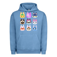 Pigment Pebble Blue animal crossing cute cats animal crossing new horizons Urban Hoodie - artisFamous