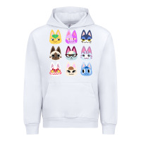 White animal crossing cute cats animal crossing new horizons Urban Hoodie - artisFamous