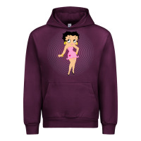 Mauve Wine betty boop Urban Hoodie - artisFamous