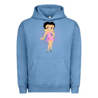 Pigment Pebble Blue betty boop Urban Hoodie - artisFamous