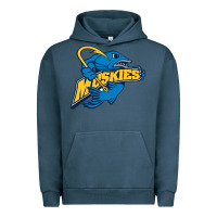 Pigment Midnight Navy lakeland university muskies Urban Hoodie - artisFamous
