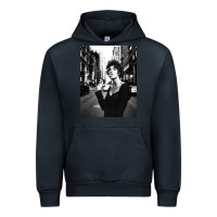 Navy linda evangelista fashion model Urban Hoodie - artisFamous