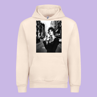 Linda Evangelista Fashion Model Urban Hoodie Designed By Artisfamous