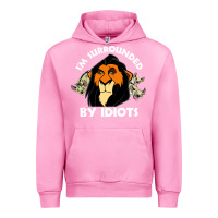 Fuchsia Pink surrounded by idiots book Urban Hoodie - artisFamous