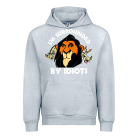 Heather Grey surrounded by idiots book Urban Hoodie - artisFamous