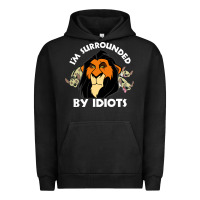 Pigment Black surrounded by idiots book Urban Hoodie - artisFamous