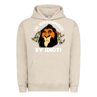Pigment French Oak surrounded by idiots book Urban Hoodie - artisFamous