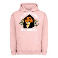 Pigment Salmon surrounded by idiots book Urban Hoodie - artisFamous