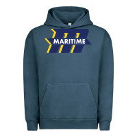 Pigment Midnight Navy massachusetts maritime academy Urban Hoodie - artisFamous