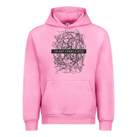 Fuchsia Pink ı'm not complicated Urban Hoodie - artisFamous
