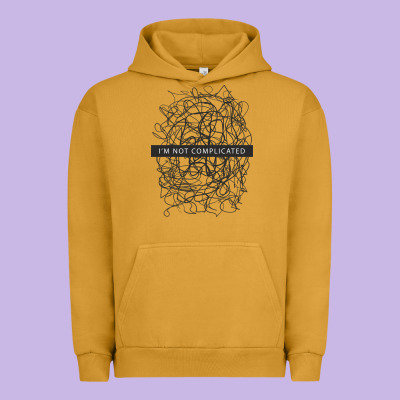 ı'm Not Complicated Urban Hoodie Designed By Artisfamous