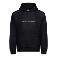 Black ı'm not complicated Urban Hoodie - artisFamous