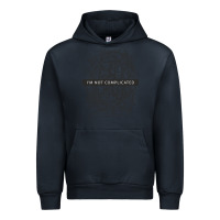 Navy ı'm not complicated Urban Hoodie - artisFamous