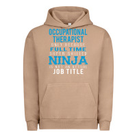 Pigment Burro occupational therapist because ninja is not a job title Urban Hoodie - DesigneFamous