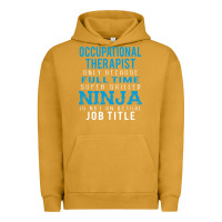 Pigment Peanut Butter occupational therapist because ninja is not a job title Urban Hoodie - DesigneFamous