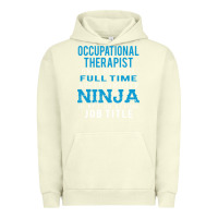 Pigment Pistachio occupational therapist because ninja is not a job title Urban Hoodie - DesigneFamous