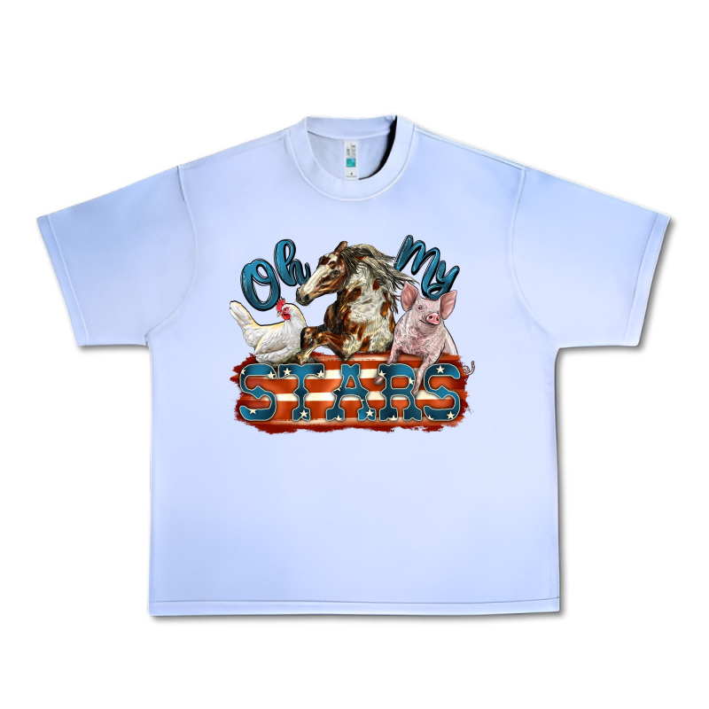 Oh My Stars Farm Animals Urban Heavy Tee by FaDigitalArtStudio | Teevron