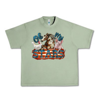 Oil Green Oh my stars farm animals Urban Heavy Tee - FaDigitalArtStudio