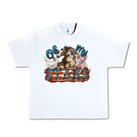 White Oh my stars farm animals Urban Heavy Tee - FaDigitalArtStudio