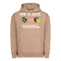 Pigment Burro youth rubiks cube rotate the sides to the position shown cube Urban Hoodie - DesigneFamous