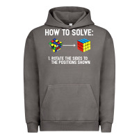 Pigment Tornado youth rubiks cube rotate the sides to the position shown cube Urban Hoodie - DesigneFamous